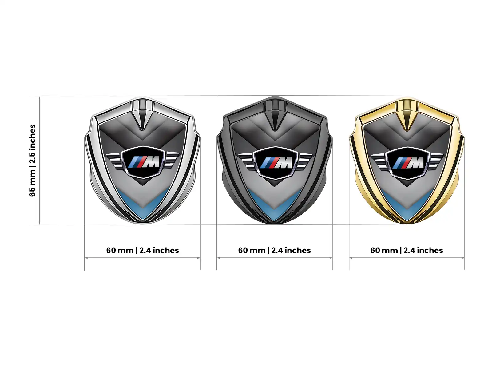 BMW Abzeichen Selbstklebend Anpassbar Kraft Design
